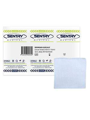Sentry Medical Sentry Medical Gauze Swabs 10x10cm 5's 8ply ST