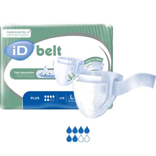 Ontex Ontex iD Belt Plus Carton of 56 1850ml - Large