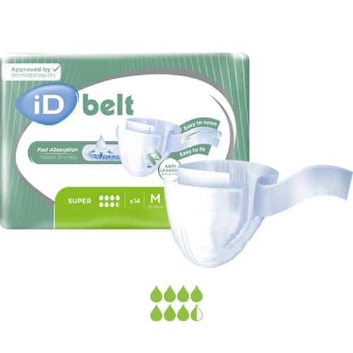 Ontex Ontex iD Belt Super Carton of 56 2100ml - Medium