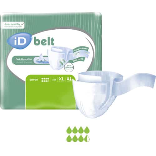 Ontex Ontex iD Belt Super Carton of 56 2600ml - X-Large