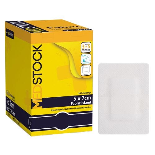 Medstock Medstock Fabric Island Dressing Each 5 x 7cm