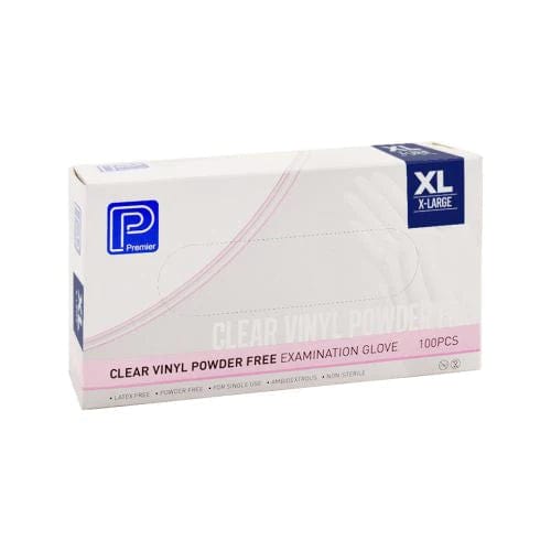 Premier Premier Glove Exam Vinyl Powder free XLarge Box of 100