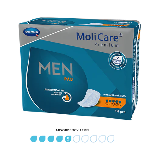 Molicare Molicare Premium Men Pads 5 Drops 345x180mm Packet of 14