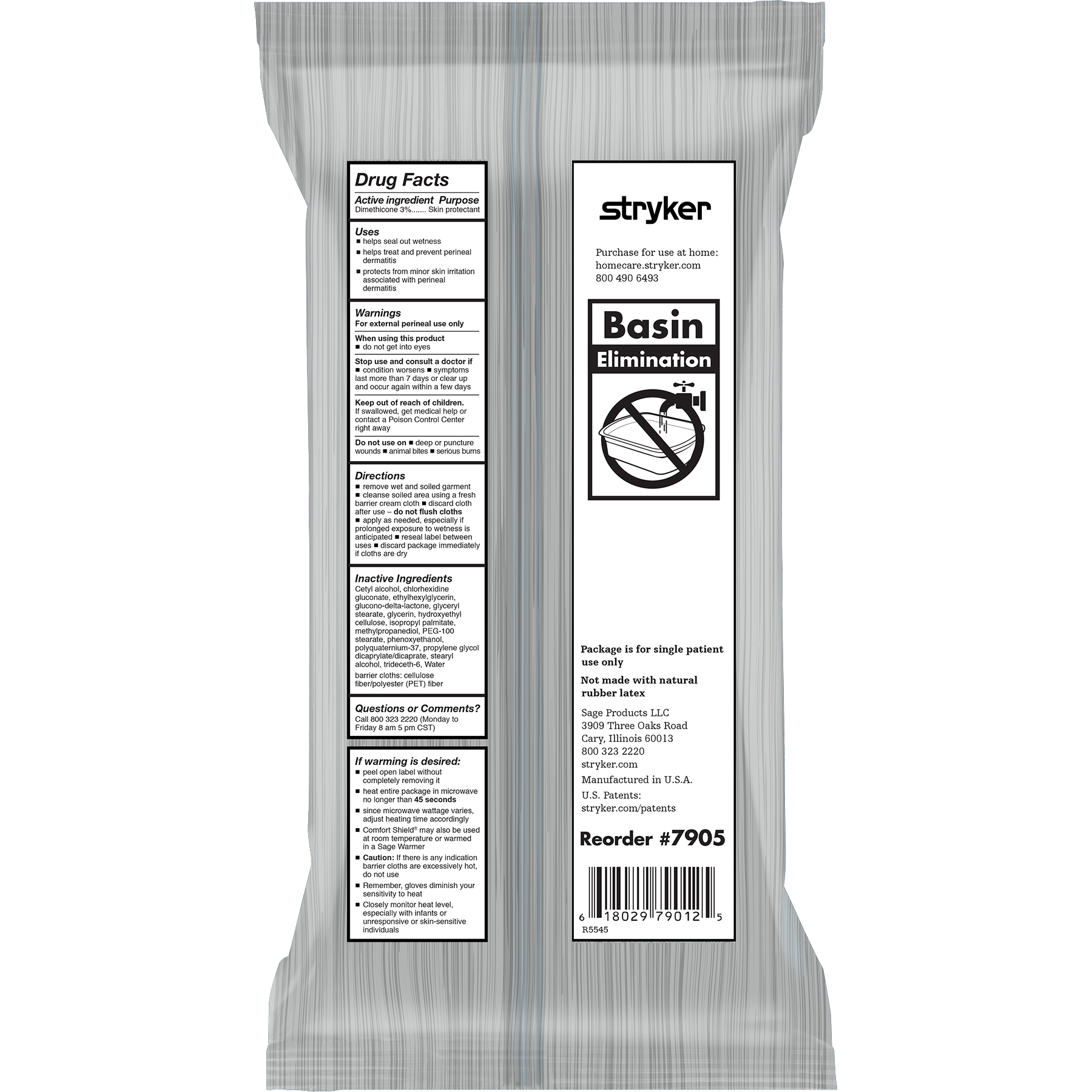 Sage Sage Comfort Shield Barrier Cream Cloths