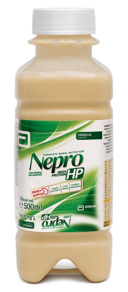 Abbott Nutrition Abbott Nutrition Nepro Ready To Hang Hp Vanilla 500ml Carton of 8