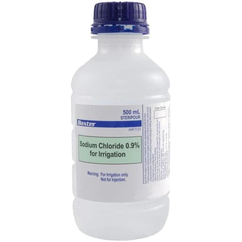 Baxter 500ml Sodium Chloride For Irrigation 0.9% 500ml BAXAHF7123__EA