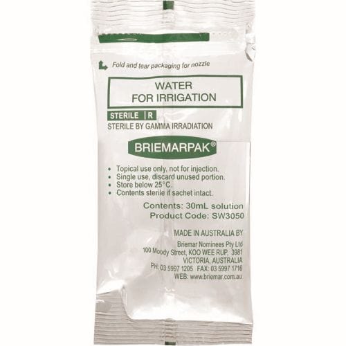 Briemarpak Briemarpak Water for Irrigation Sterile 30ml Each