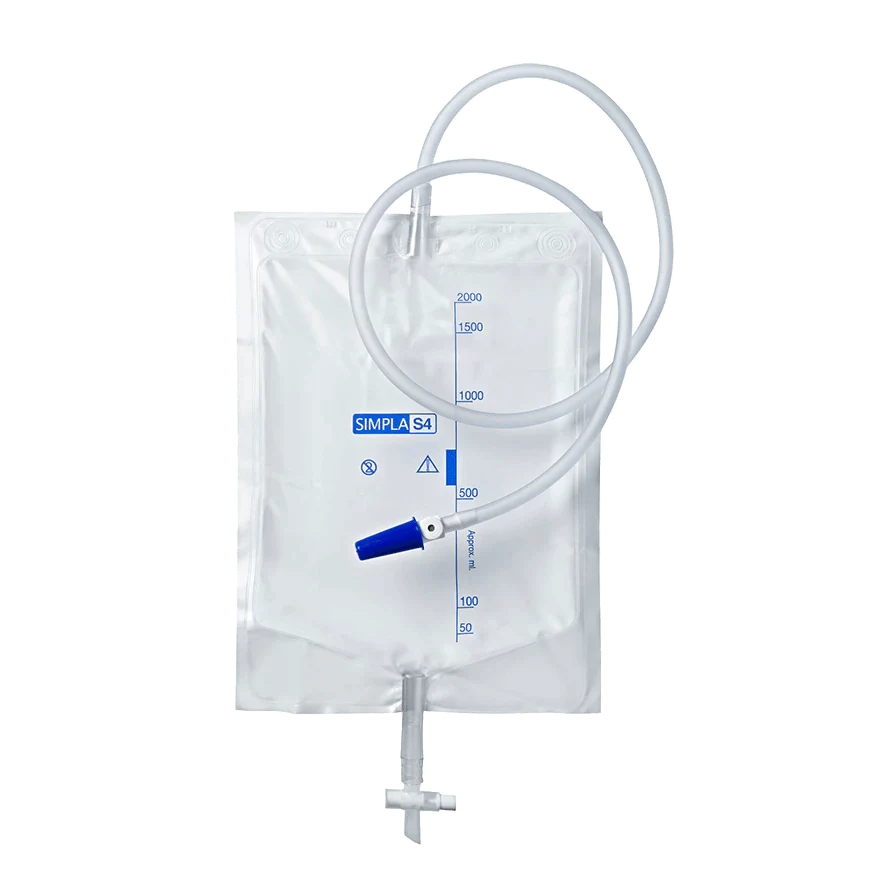 Coloplast Simpla S4 2000ml Urine Drainage Bag with Tap and Sample Port