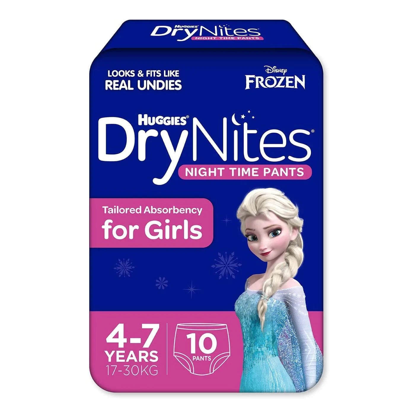 Huggies Huggies Drynites Pyjama Pants 4-7 Girl Carton of 30