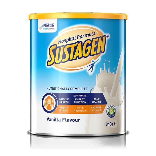 Nestle Nestle Sustagen Hospital Formula Active 840g Vanilla Carton of 6
