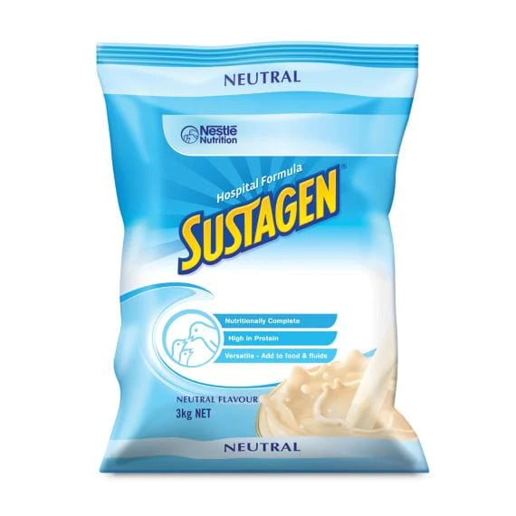 Nestle Nestle Sustagen Hospital Formula Active - Neutral 3kg Bag Neutral Carton of 2