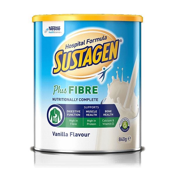 Nestle Vanilla / Carton of 6 Sustagen® Hospital Formula Active Plus Fibre 840g NOV12338428__CT
