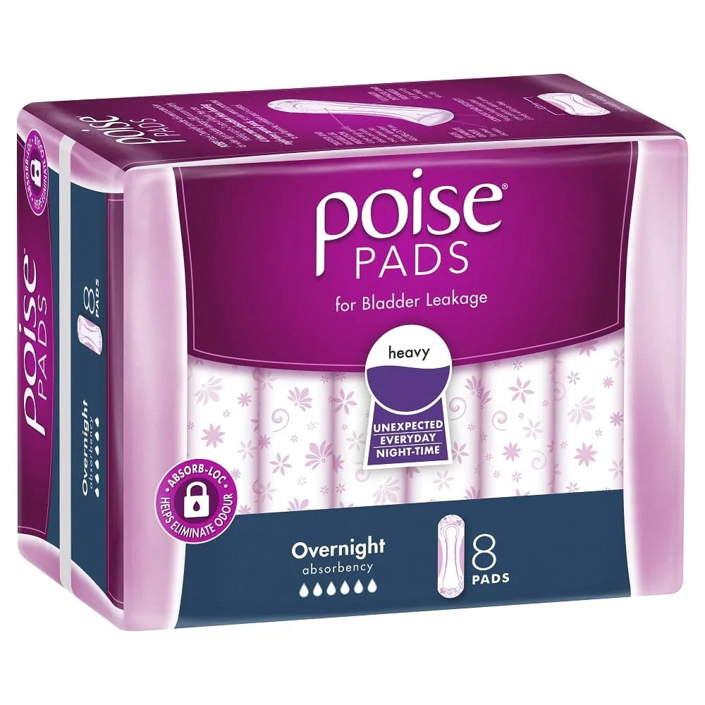 Poise Poise Pads Range Overnight Pack of 8