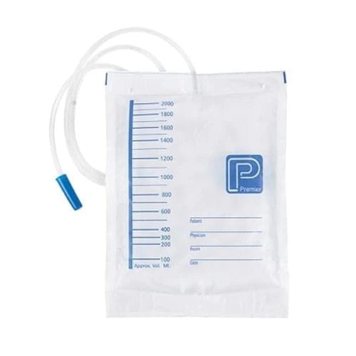 Premier Premier Night Drainage Bag, No Outlet, 120cm Tube Each