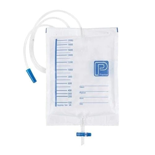 Premier Premier Night Drainage Bag, T-Valve Outlet, 120cm Tube
