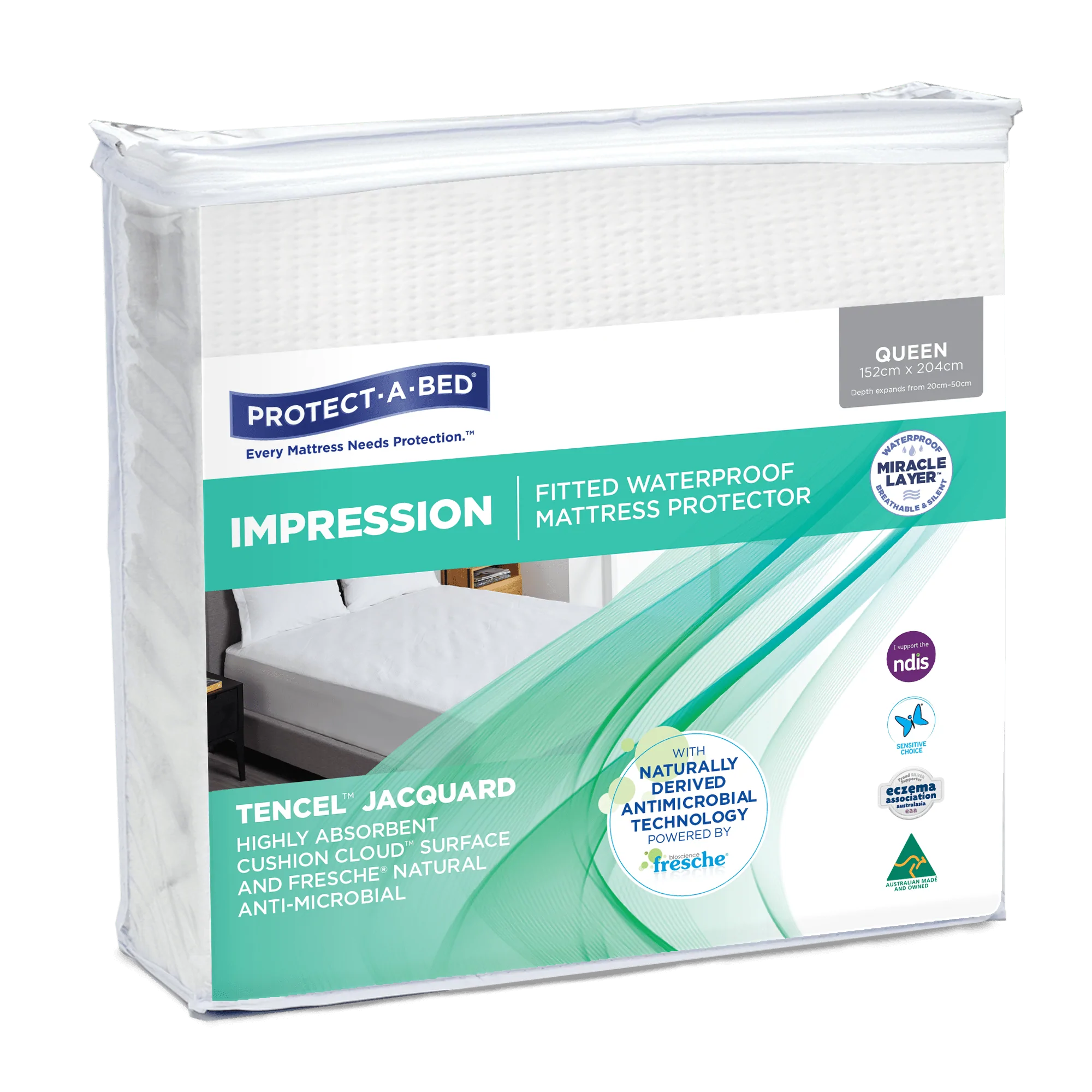Protect A Bed Protect A Bed Impression Mattress Protector Queen