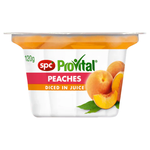 SPC ProVital SPC ProVital Peaches Diced in Juice Carton of 24