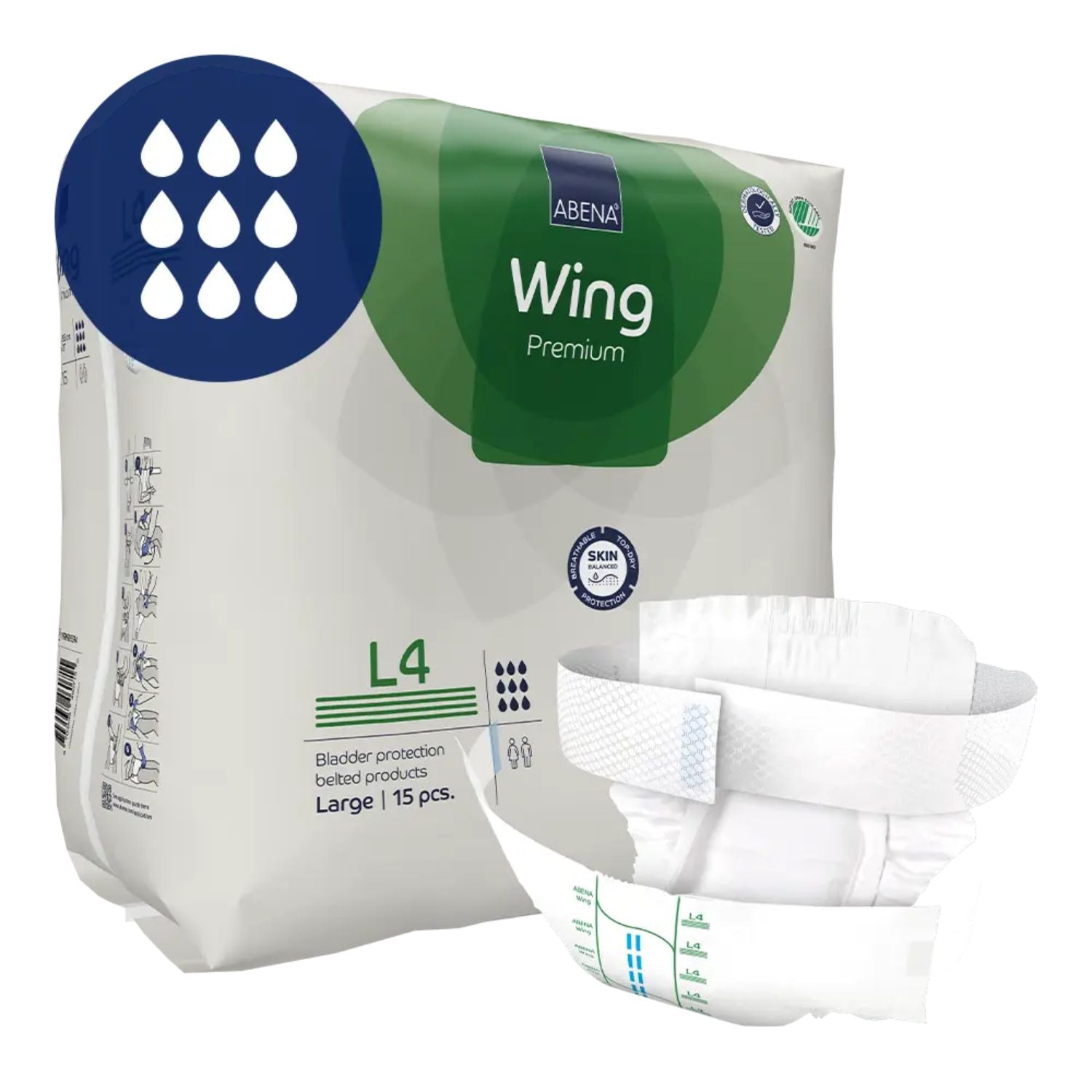 Abena Abena Wing Premium L4 Green