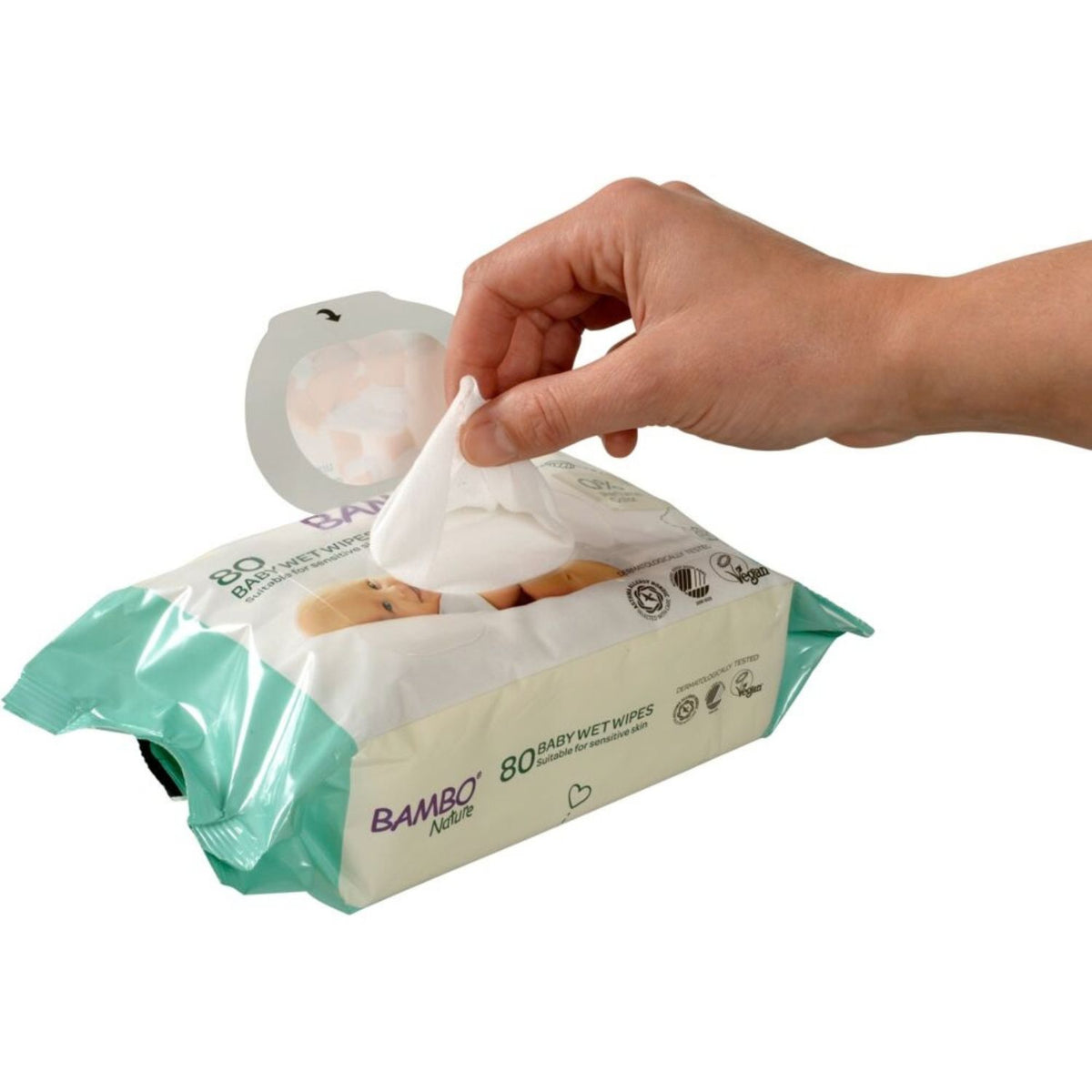 Bambo Nature Bambo Nature Baby Wipes 15x20cm 80/Pk