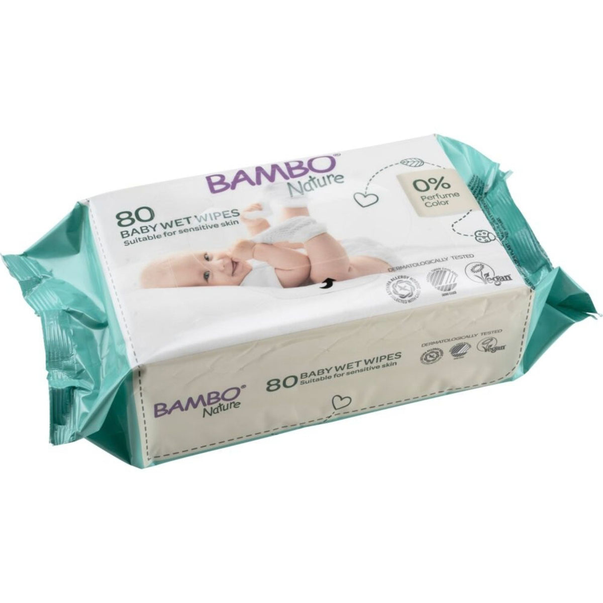 Bambo Nature Bambo Nature Baby Wipes 15x20cm 80/Pk