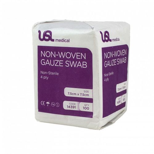 USL Medical USL Medical GAUZE SWABS 7.5x7.5cm NST Packet of 100