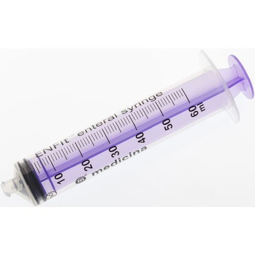 Medicina Medicina ENFit Syringes Disposable Enteral 60ml Each
