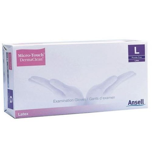 Ansell Ansell Medical GLOVE LATEX DERMACLEAN PF Large