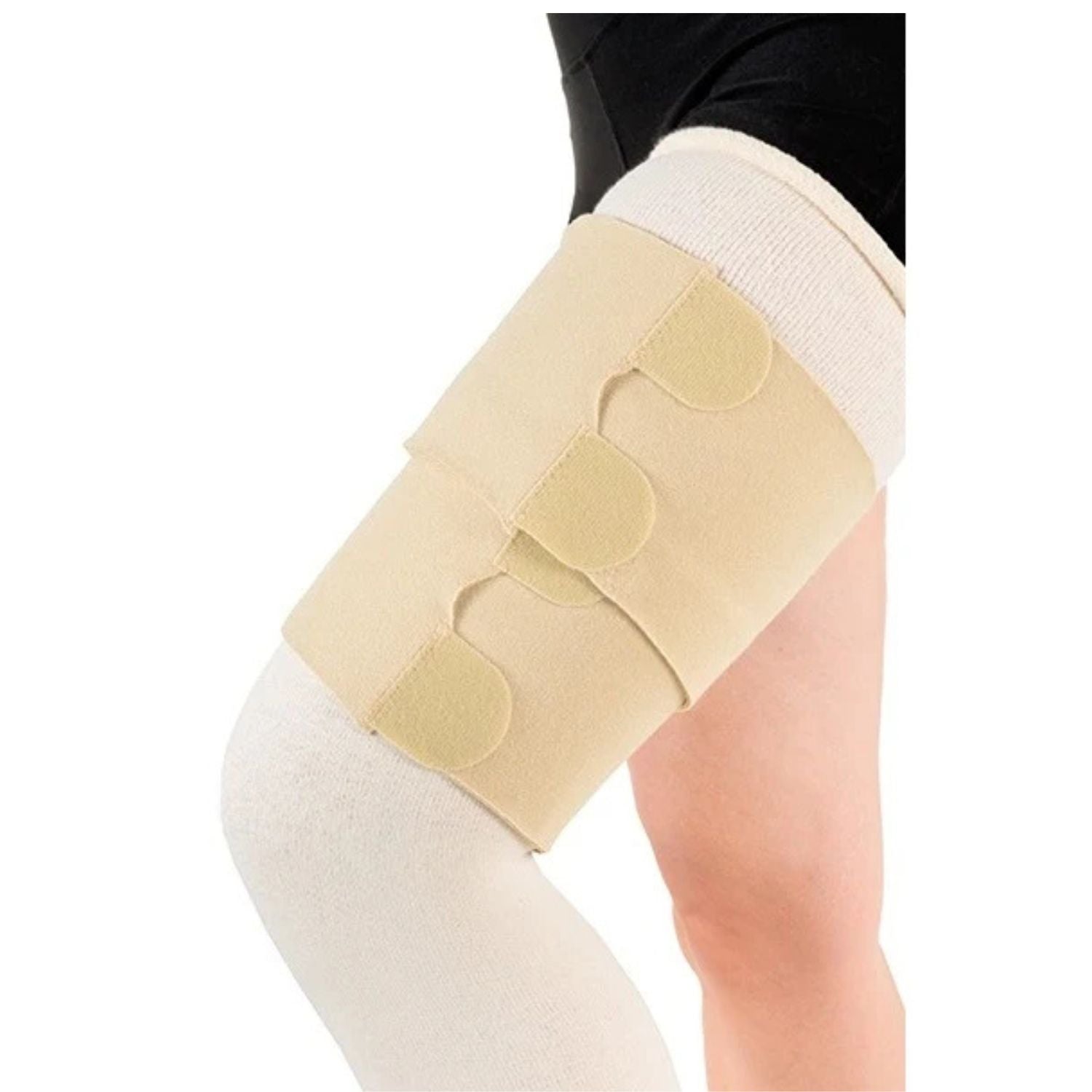 JOBST JOBST FARROW Wrap Strong Thigh Short Extra Small Tan Pack/1