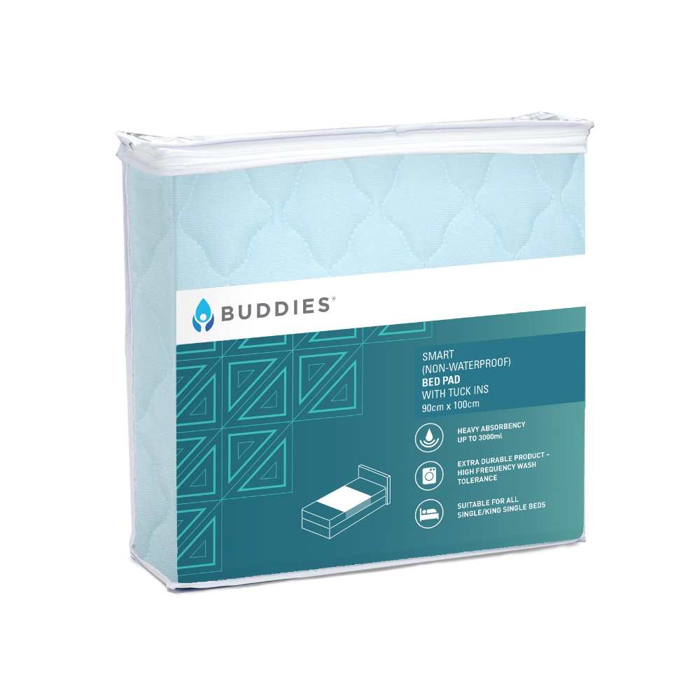 Buddies Buddies Smart Waterproof Bed Pad Single 90x100cm