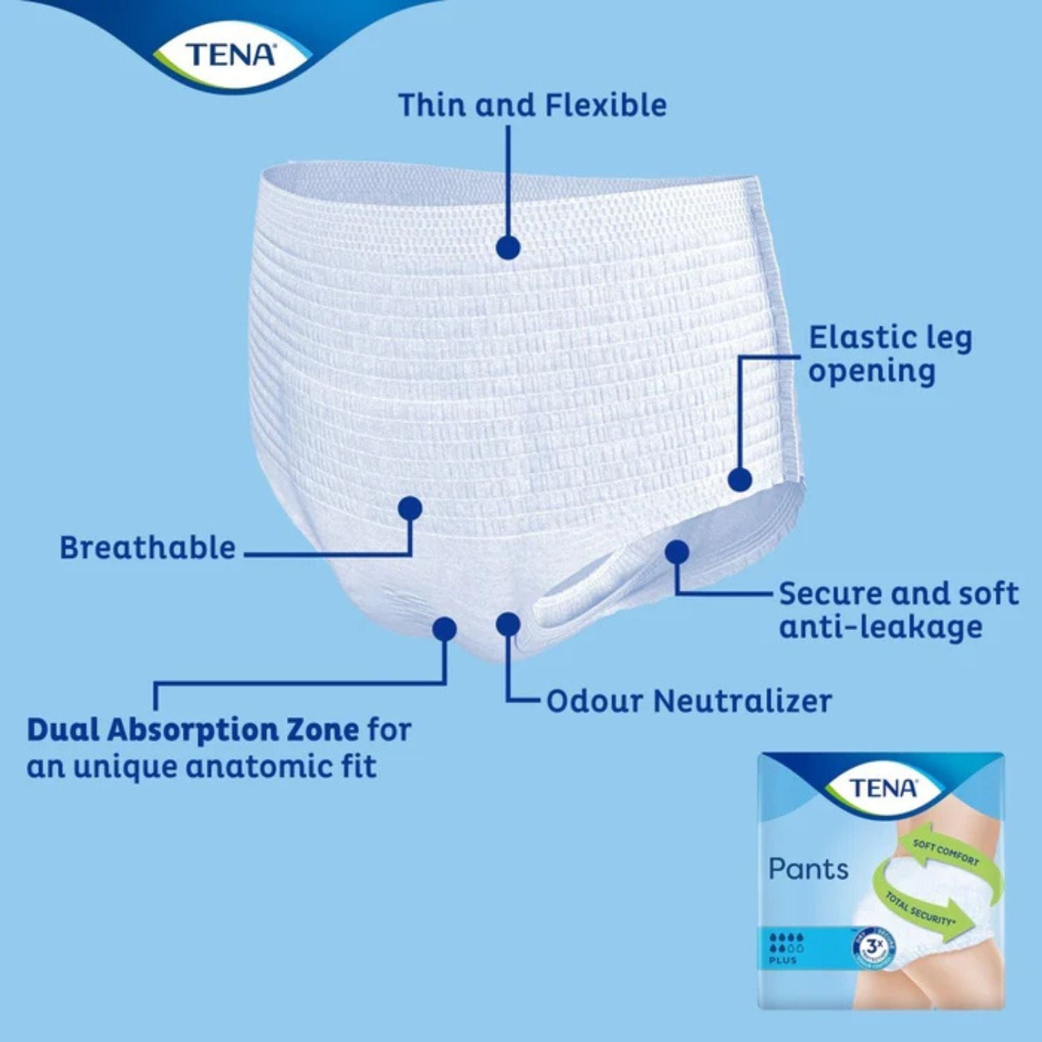Tena Tena Pants Plus Large