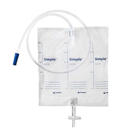 Coloplast Coloplast Simpla S4 2000ml Urine Drainage Bag with Tap Sterile 120cm Each