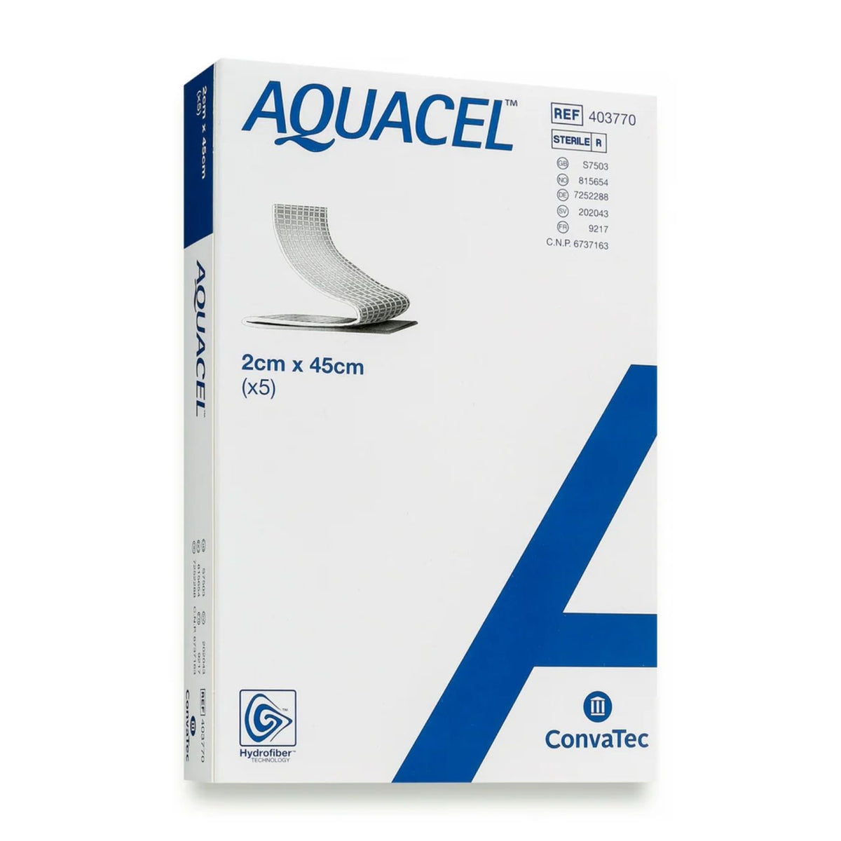 Aquacel Convatec Aquacel Hydrofiber Dressing, Sterile, Ribbon