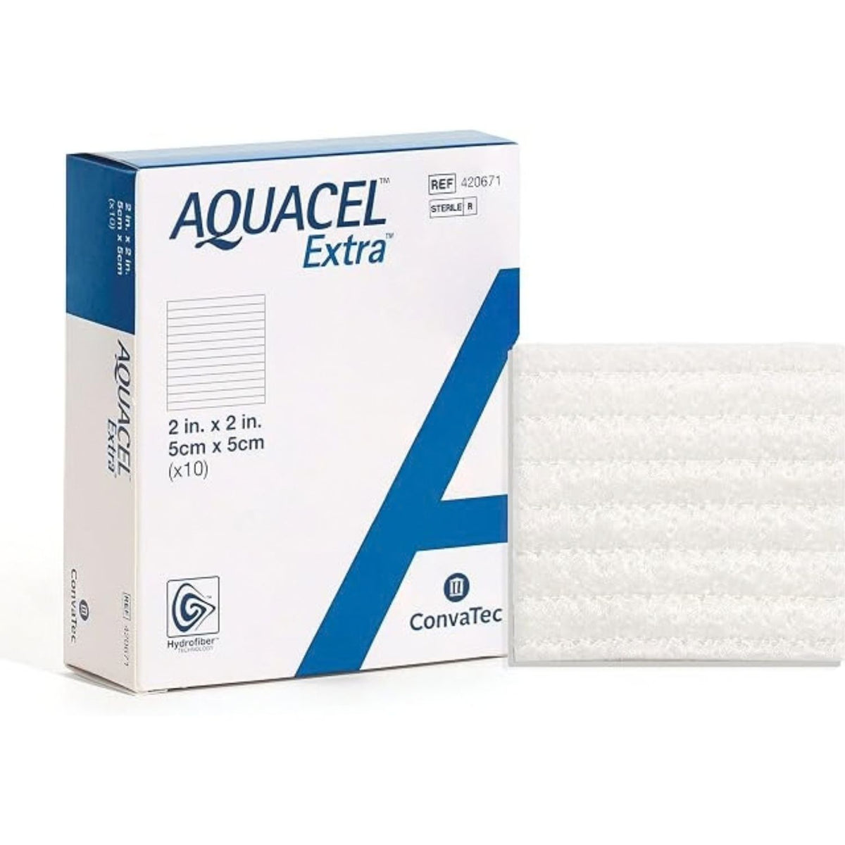 Aquacel Convatec Aquacel Extra Hydrofiber Dressing Sterile 5x5cm