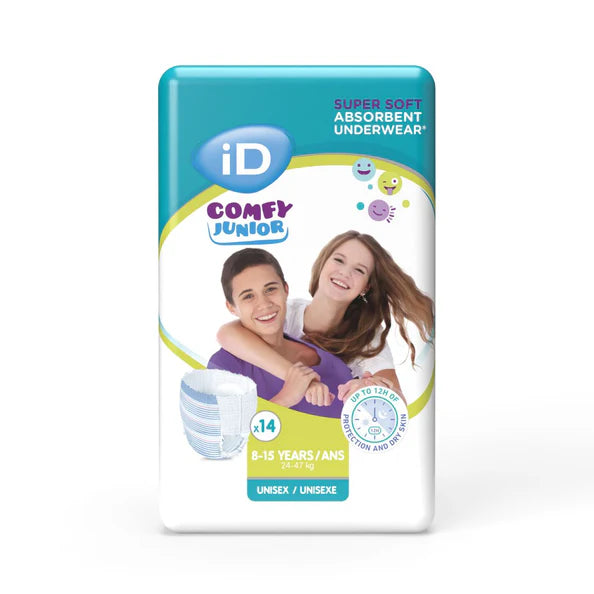 Ontex Ontex iD Comfy Junior Pants 8-15 yrs (24-47kg) Packet (14)