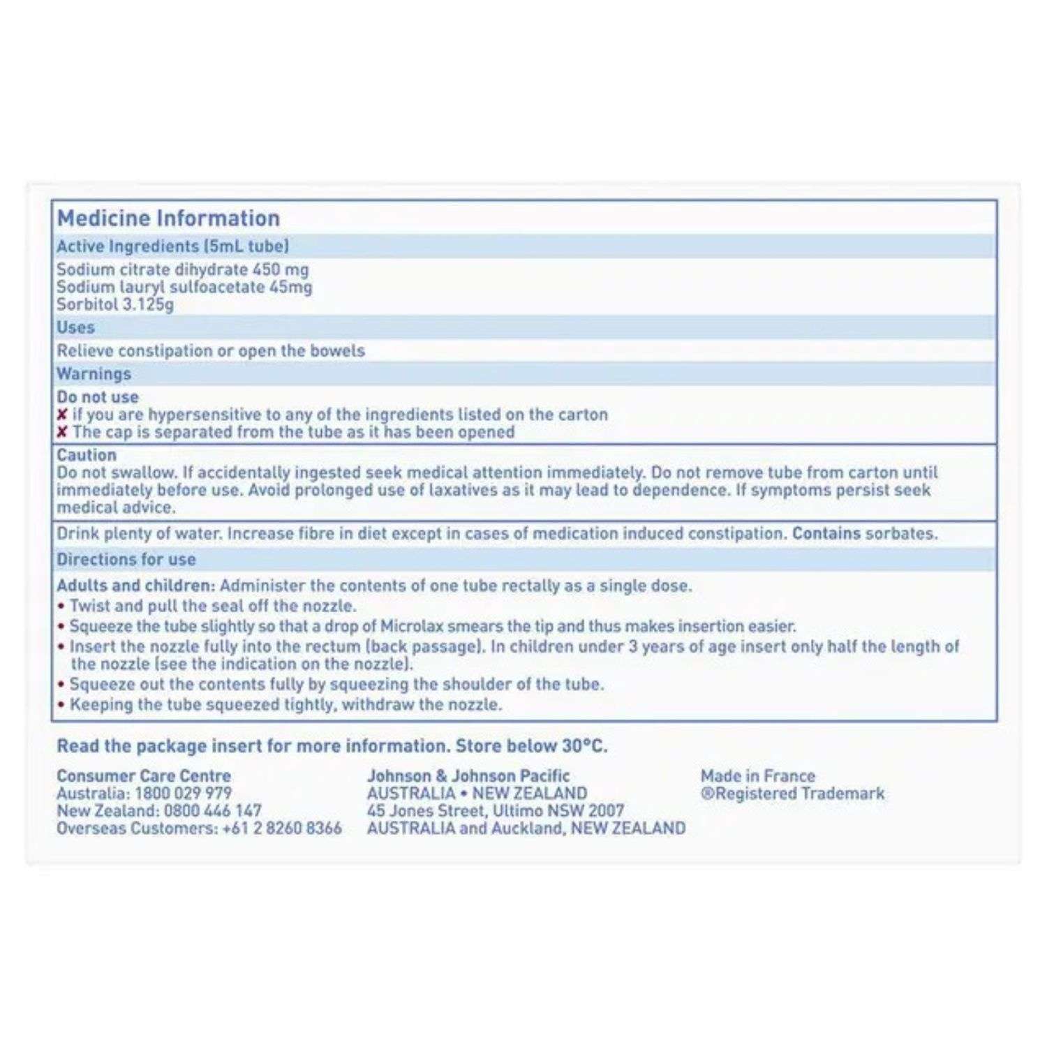 Microlax Microlax Enema 5ml