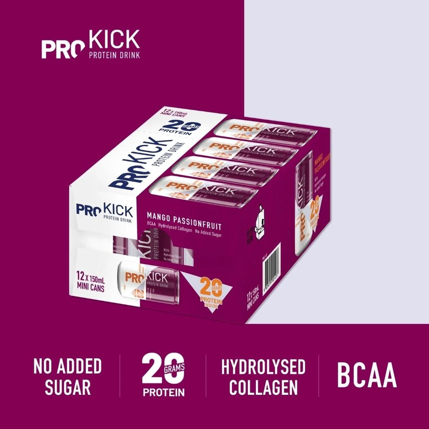 Flavour Creations ProKick 20g Protein Drink Mango Passionfruit 150mL