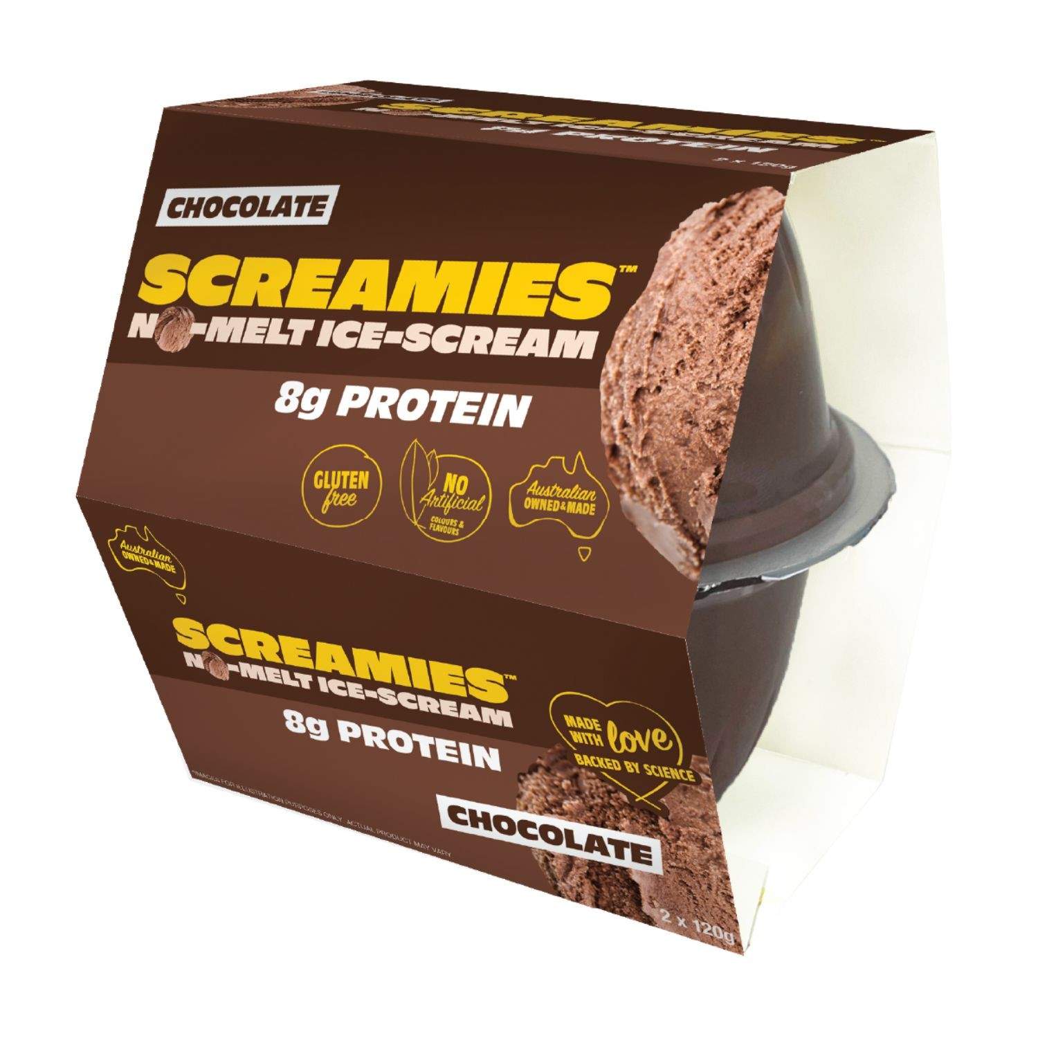 Flavour Creations Screamies No Melt Ice Cream Protein Chocolate