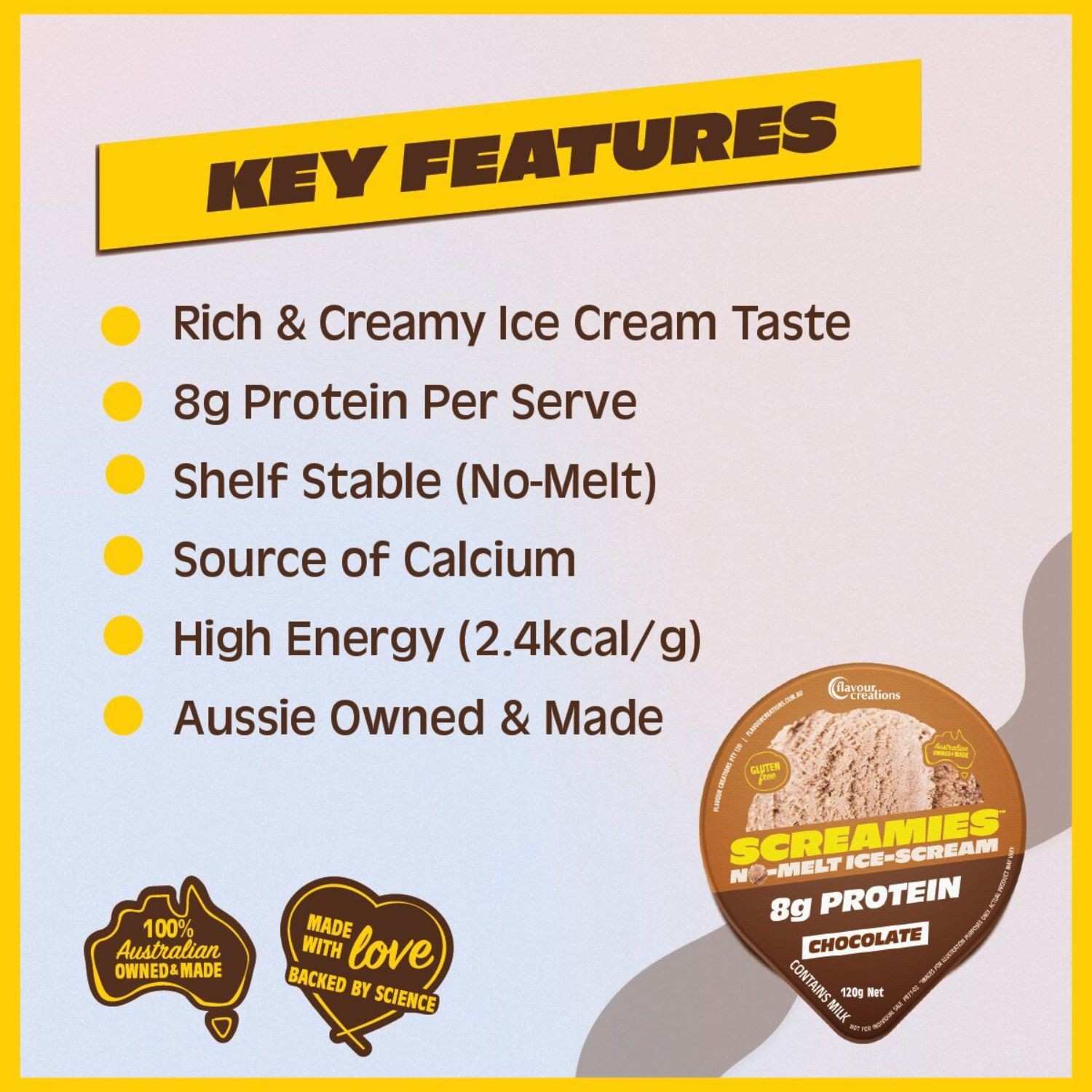 Flavour Creations Flavour Creations Screamies No Melt Ice Cream Protein Chocolate