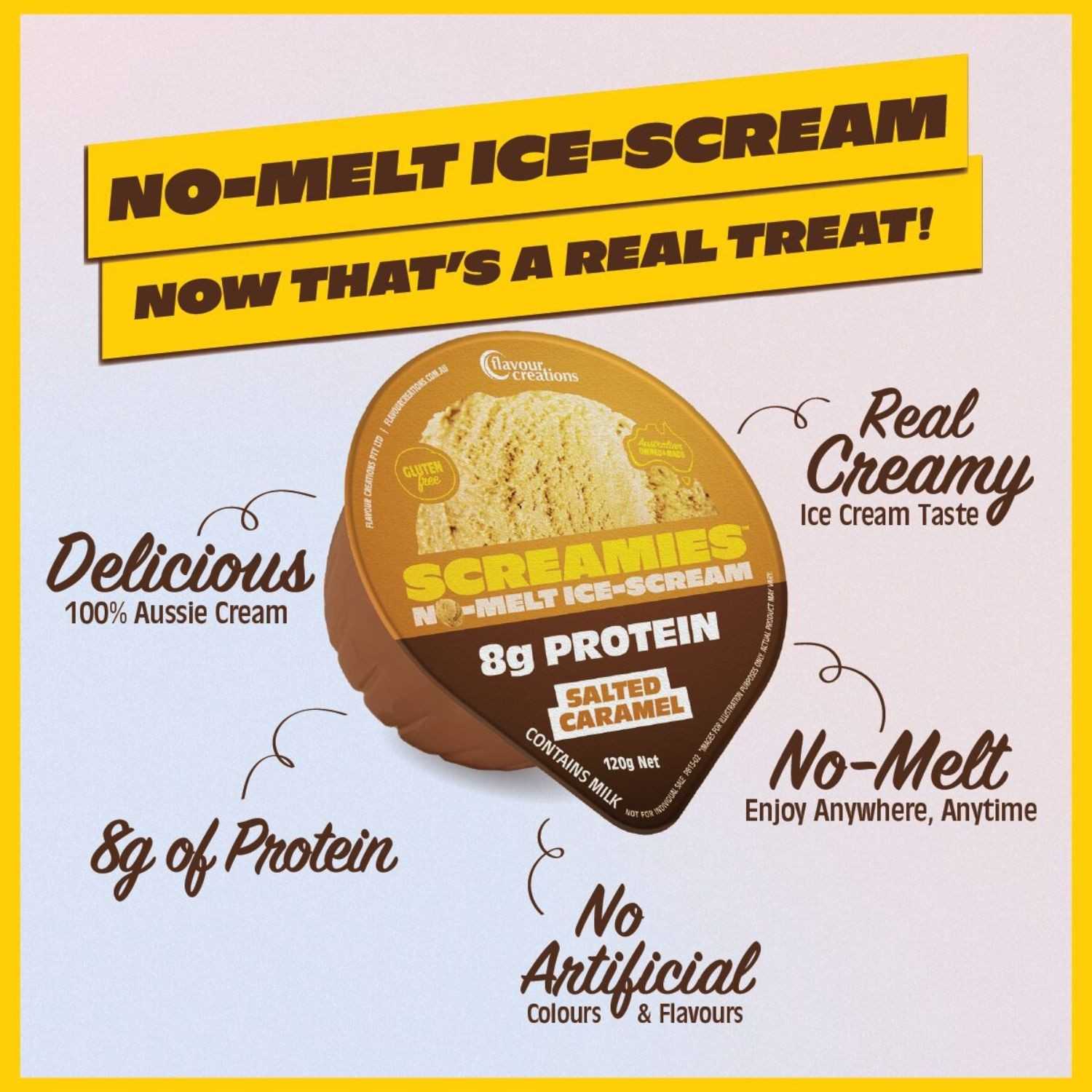 Flavour Creations Flavour Creations Screamies No Melt Ice Cream Protein Salted Caramel