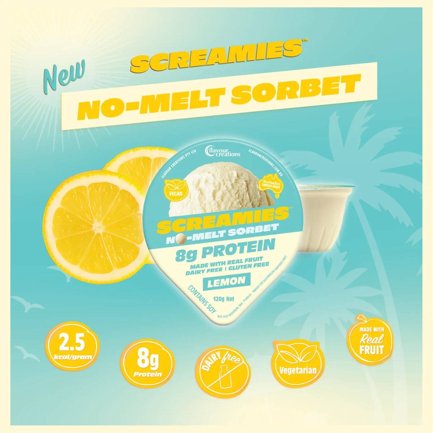 Flavour Creations Flavour Creations Screamies No-Melt Sorbet Lemon