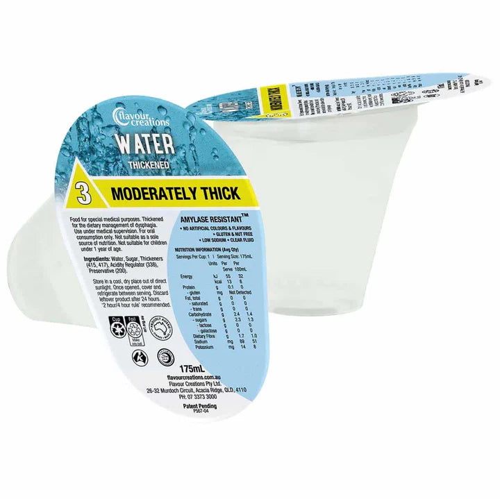Flavour Creations Flavour Creations Thickened Water Level 3 (400 - Moderately Thick) Carton of 24