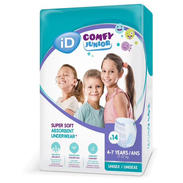 Ontex Ontex iD Comfy Junior Pants 4-7 yrs (17-27kg) Packet (14)