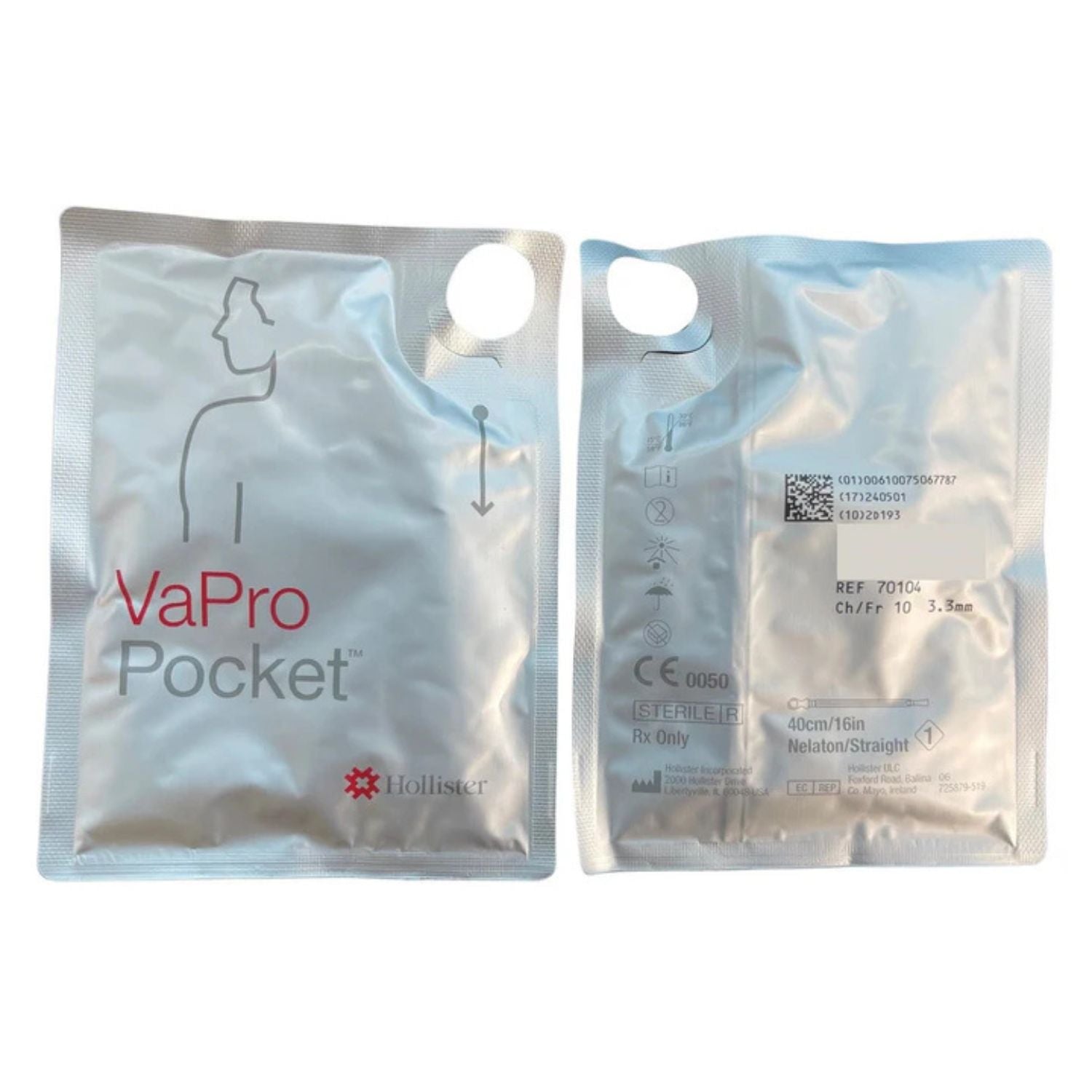 Hollister Hollister VaPro Pocket No Touch Intermittent Catheter With Tip Male 40cm