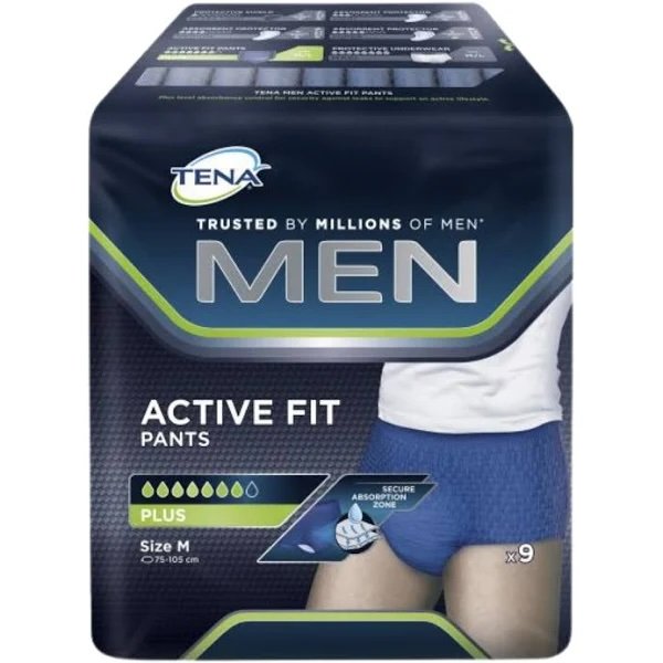 Tena Tena Men Active Fit Pants Plus - Small / Medium Navy Packet (9)