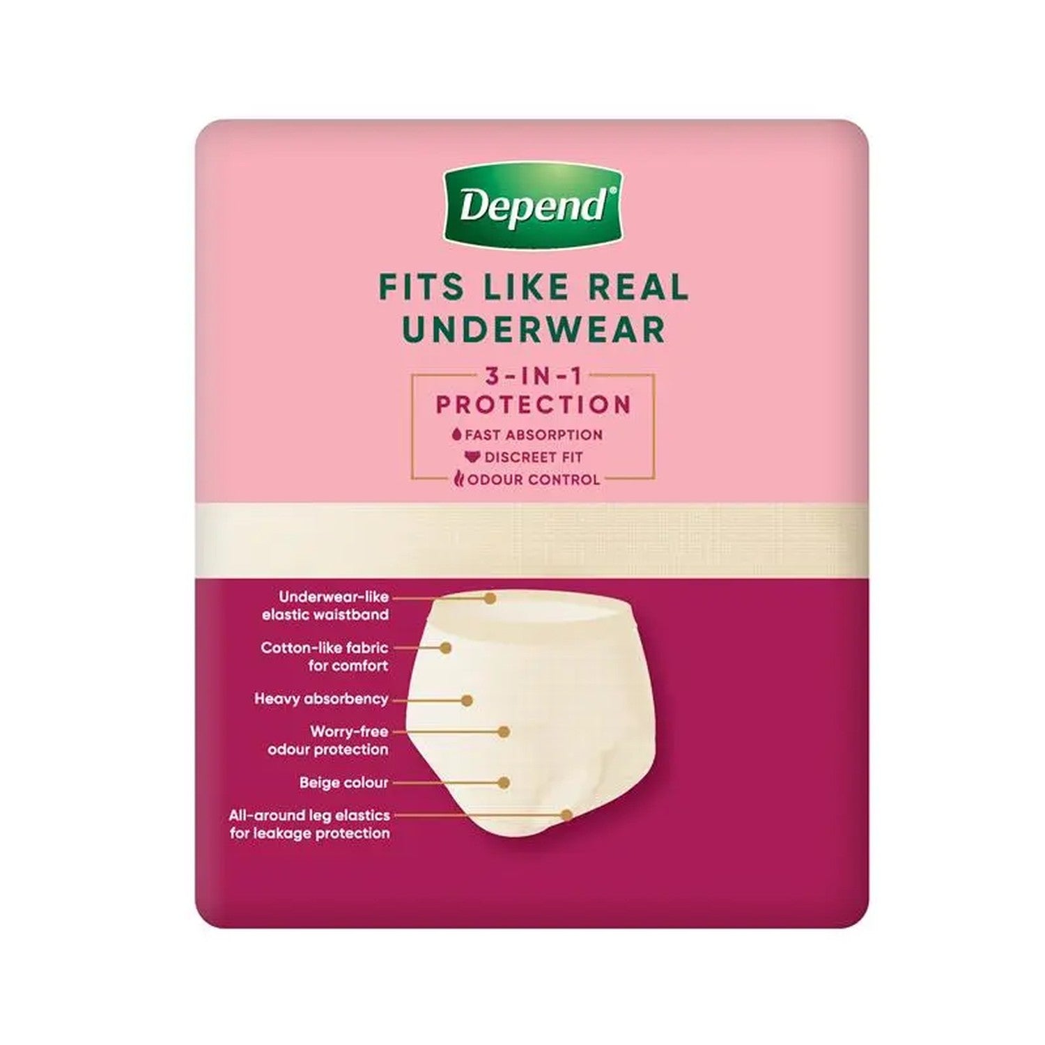 Depend Depend Real Fit for Women Underwear