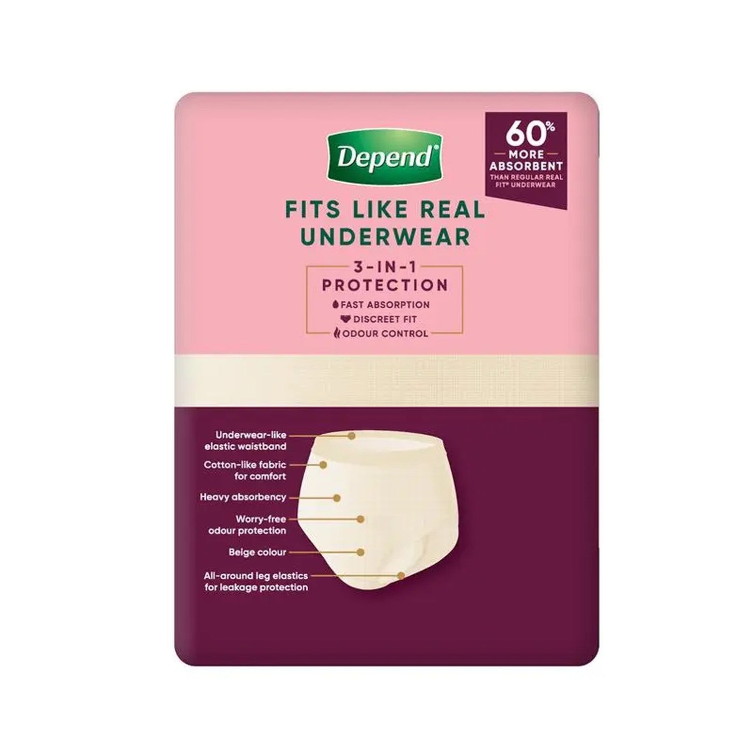 Depend Depend Real Fit for Women Super