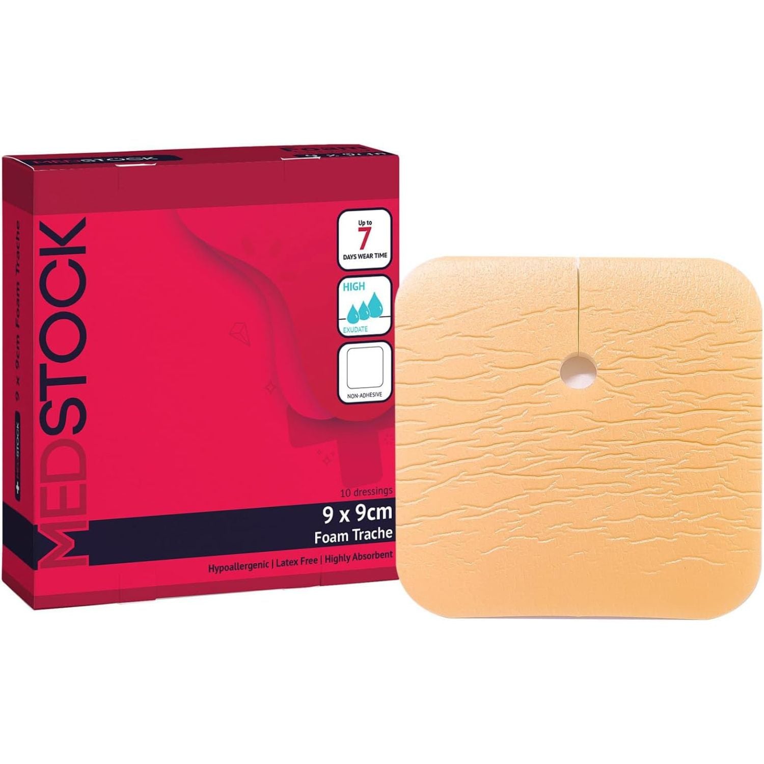 Medstock Medstock Foam Non Adh Trachy