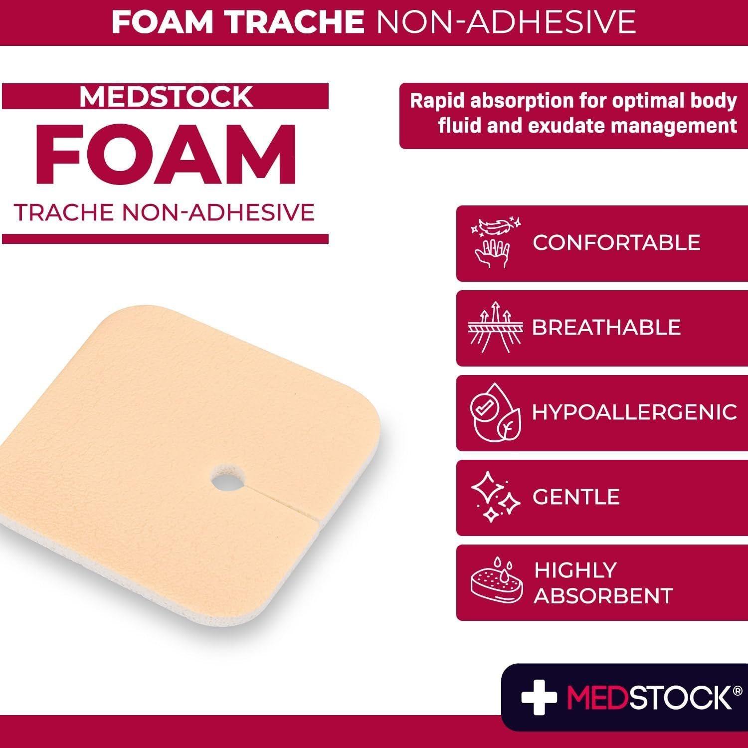 Medstock Medstock Foam Non Adh Trachy