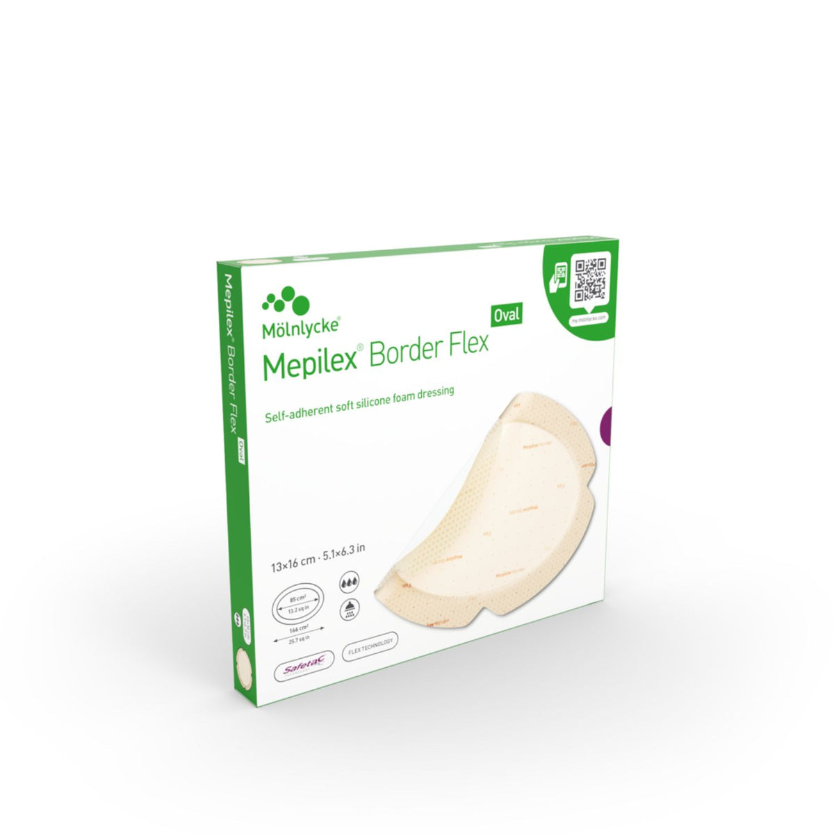 Molnlycke MEPILEX BORDER FLEX OVAL 13x16cm