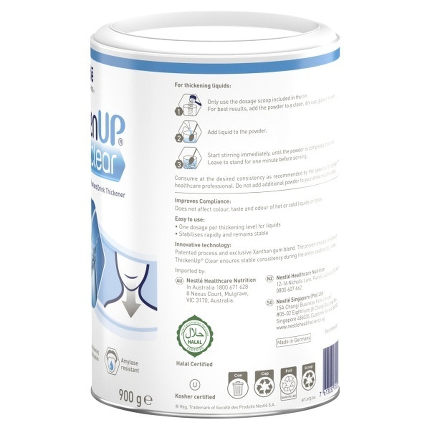 Nestle Nestle Resource Thickenup Clear 900g